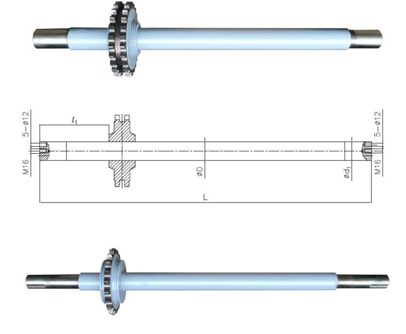 Handrail Drive Shaft And Sprocket Escalator